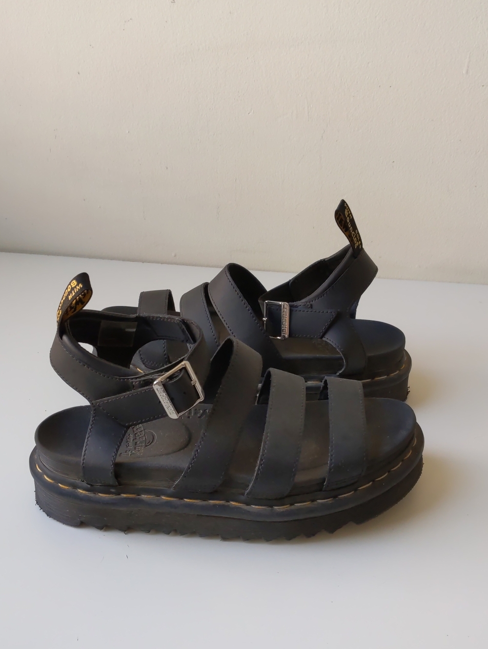 Dr. Martens Blaire Platform Sandals Black Women's EU 41 US 9 - Picture 4 of 7